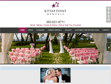 Tablet Screenshot of kitsapeventrentals.com